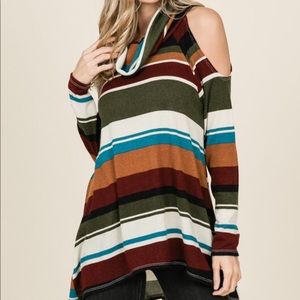Long Sleeve cold shoulder top